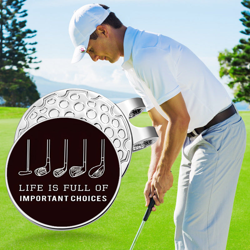 Magnetic Ball Marker Metal Golf Ball Marker Hat Clip Golf Cap Accessories