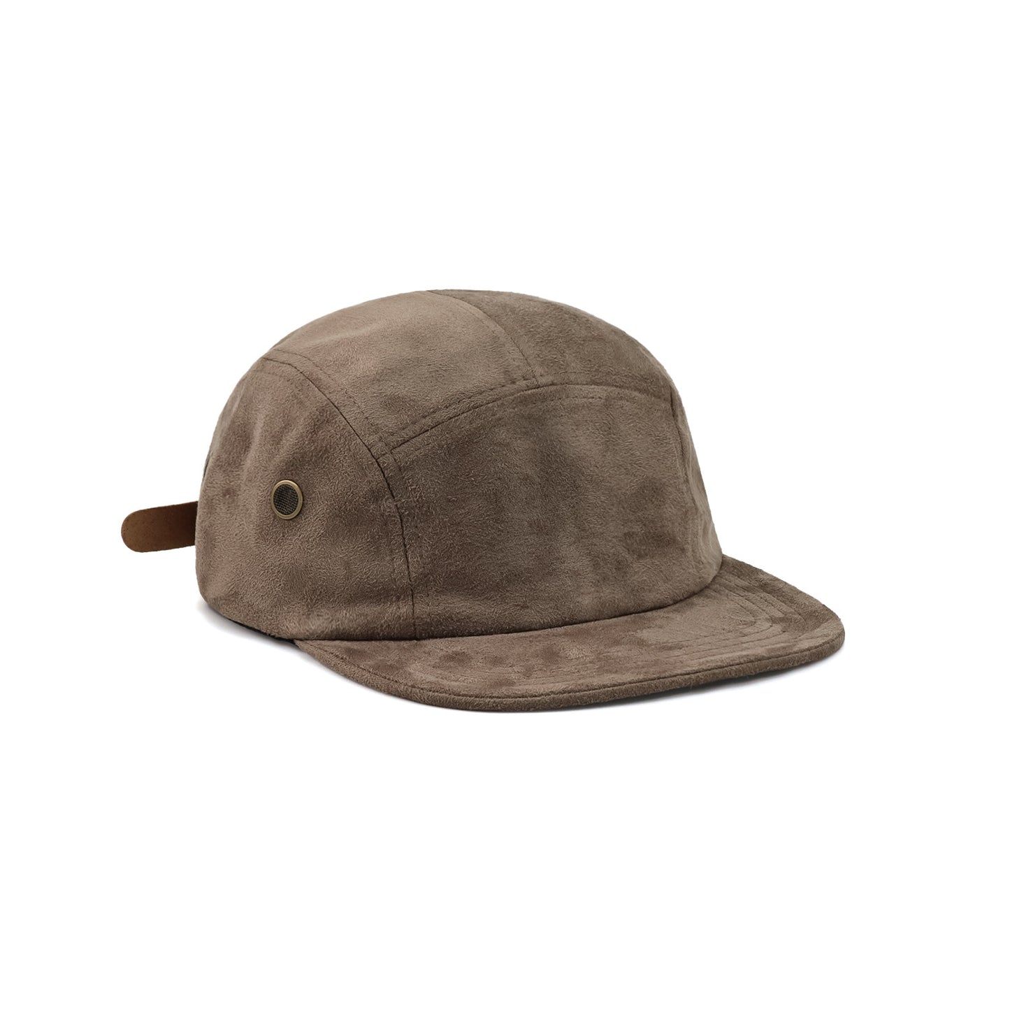 Casquette à 5 panneaux en velours de daim