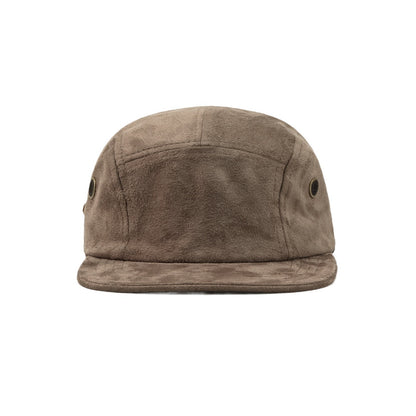 Casquette à 5 panneaux en velours de daim