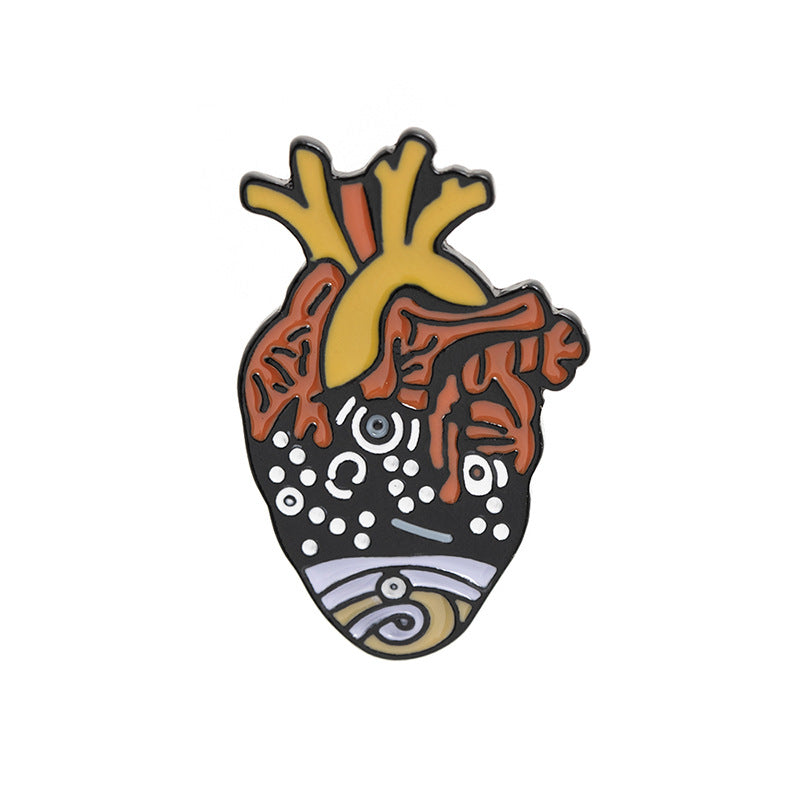 Exaggerated Heart Brooch