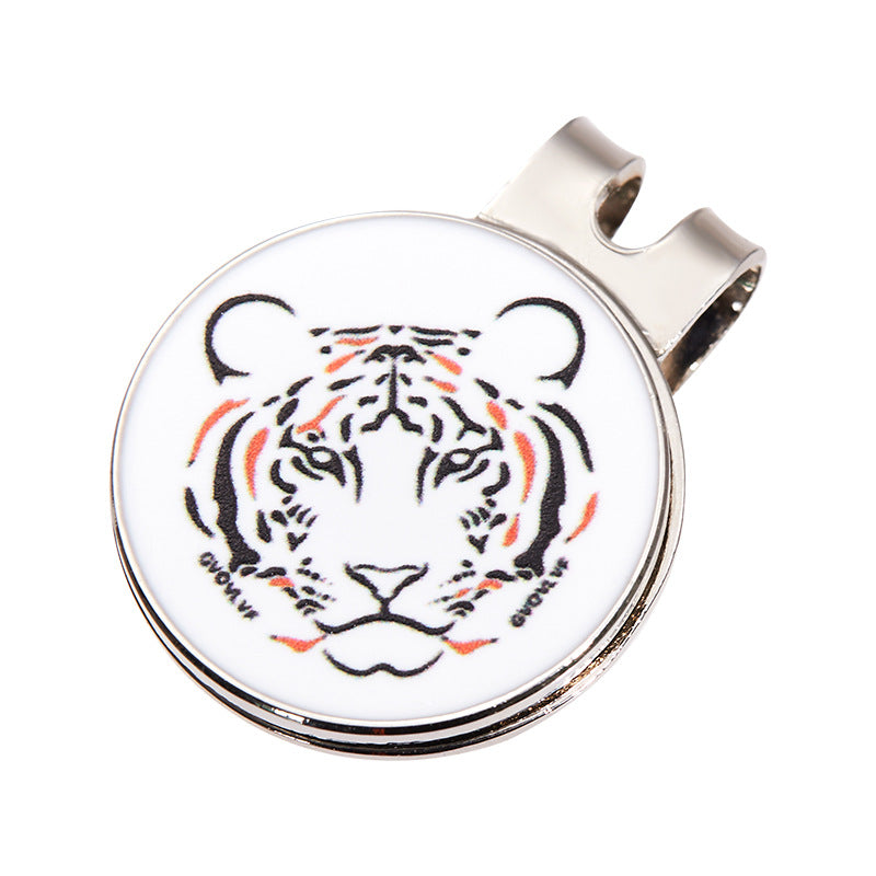 GOLF Metal Magnetic Cartoon Ball Position Marker Hat Clip