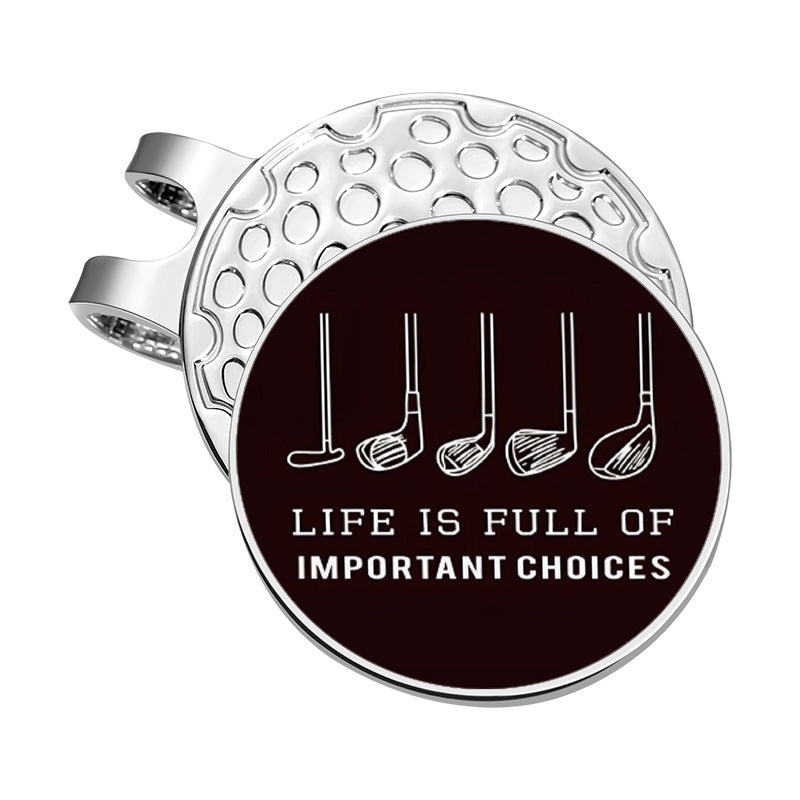 GOLF Metal Magnetic Ball Position Marker Personalized Golf Hat Clip Decoration