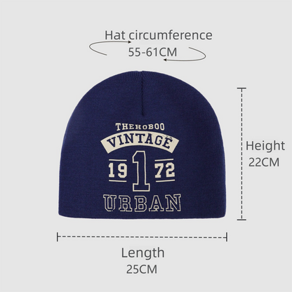 Retro 1972 Letter Knit Beanie