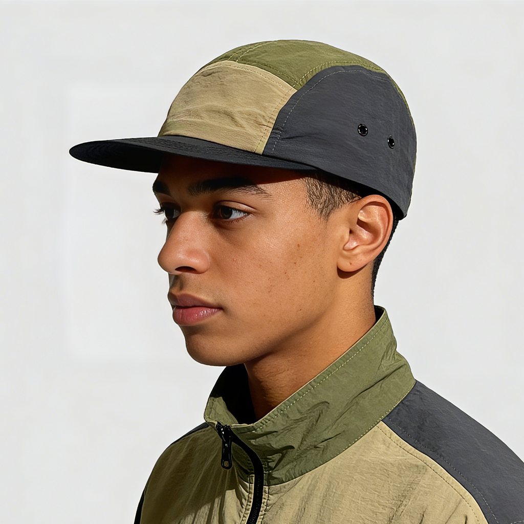 Colorblock Quick-Dry 5 Panel Cap