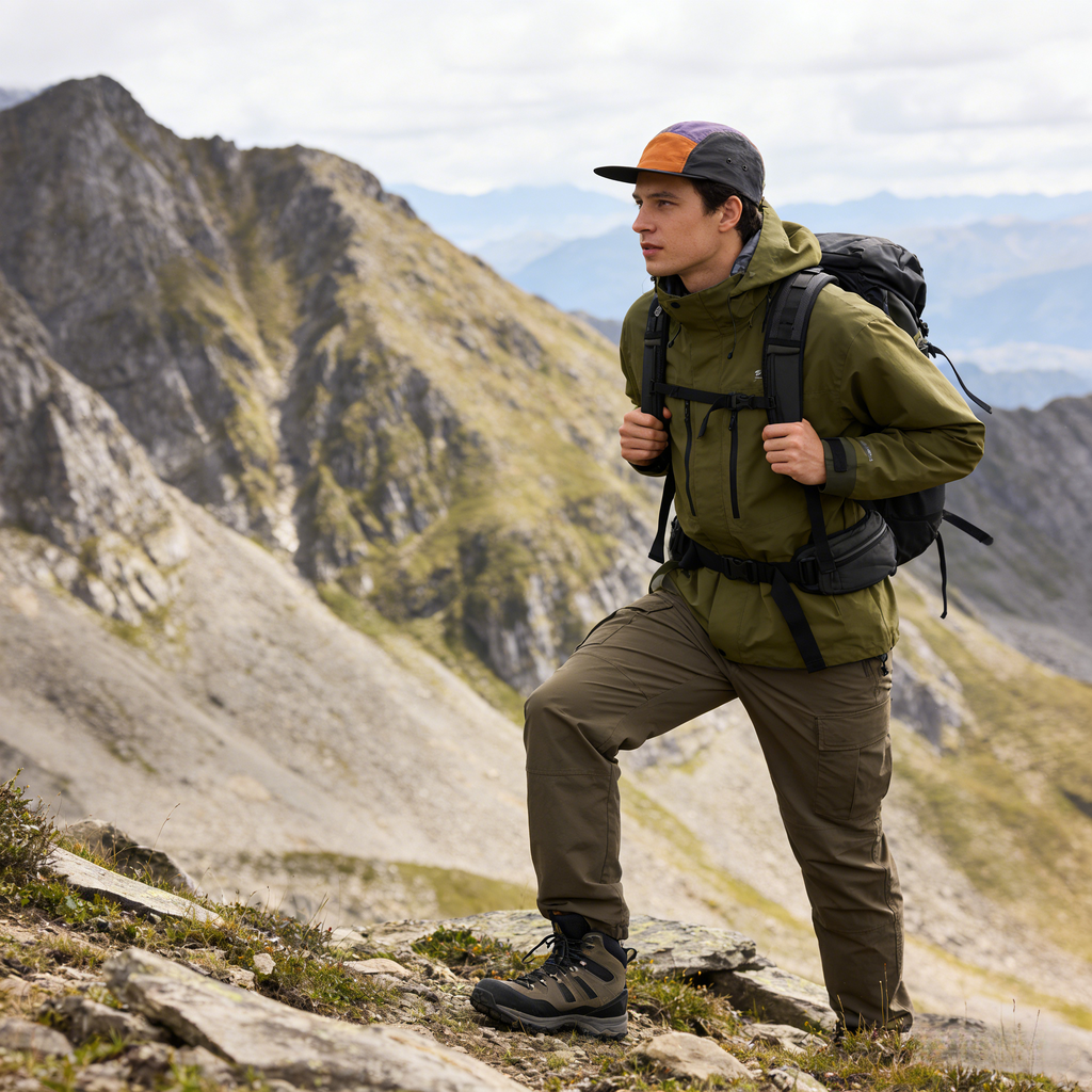 Colorblock Quick-Dry 5 Panel Cap