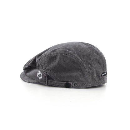 Casquette plate en velours côtelé