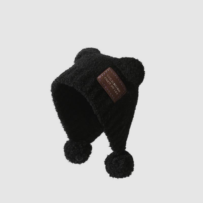 Teddy Fleece Pom-Pom Ear-Flap Warm Hat