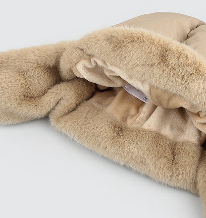 Down Cotton Warm Ear Protection Hat Cycling Windproof Helmet Liner Hat