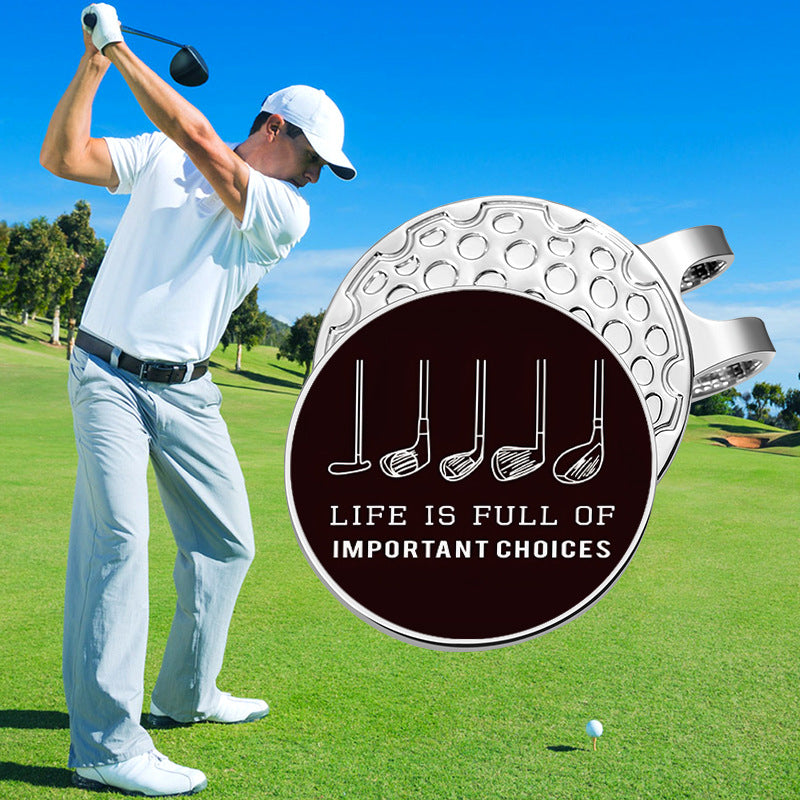 Magnetic Ball Marker Metal Golf Ball Marker Hat Clip Golf Cap Accessories