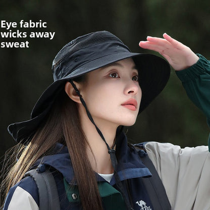 Breathable Thin Fishing Hat Neck Protection Outdoor Hiking Hat
