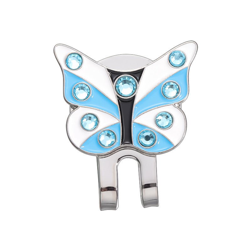 GOLF Metal Magnetic Ball Position Marker Personalized Cherry Blossom Butterfly Crown Golf Hat Clip