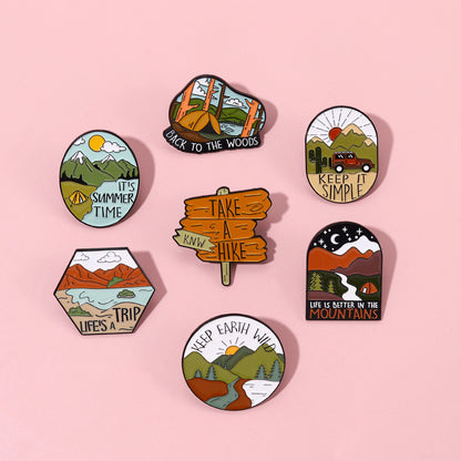 Irregular Badge Accessories Coat Hat Decoration