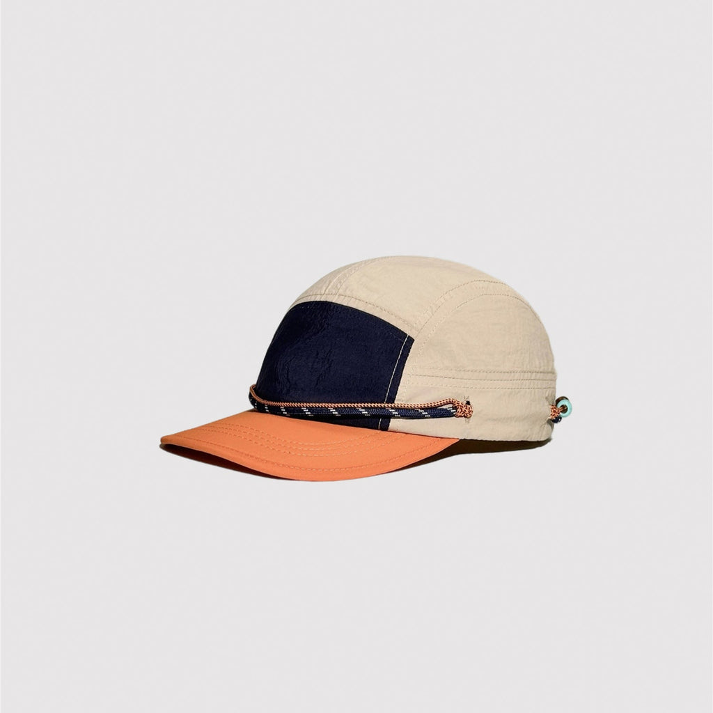 Retro Colour Block Five Panel Cap