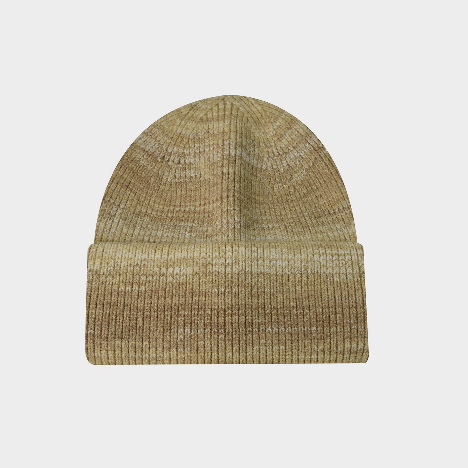 Rabbit Wool Core Spun Yarn Knitted Hat Double Folded Edge Wool Hat