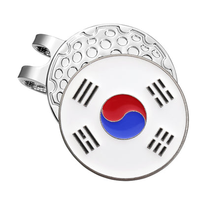 Girl Series Mark GOLF Metal Magnetic Cartoon Ball Position Hat Clip