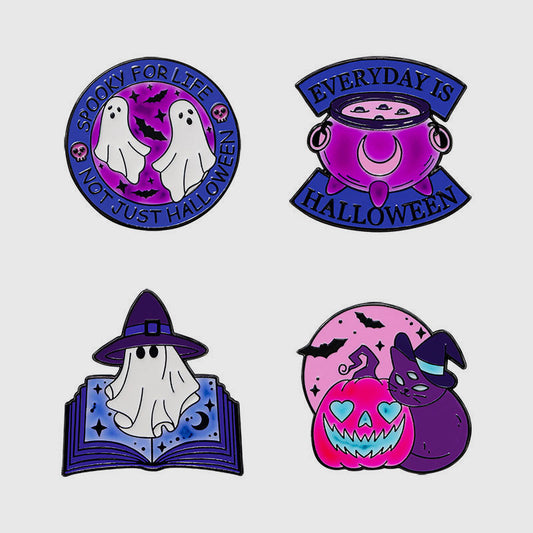 Halloween Luminous Badge Alloy Fluorescent Brooch