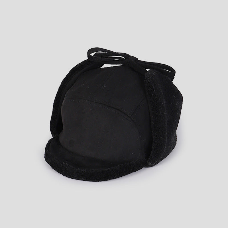 Suede Women's Ear Protection Windproof and Coldproof Hat