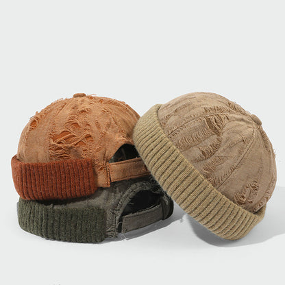 Wasteland Style Distressed Frayed Docker Cap