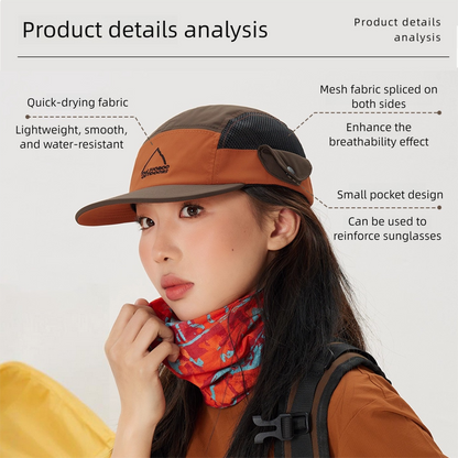 Mesh Quick-Dry 5-Panel Baseball Cap