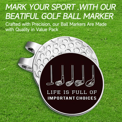 Magnetic Ball Marker Metal Golf Ball Marker Hat Clip Golf Cap Accessories