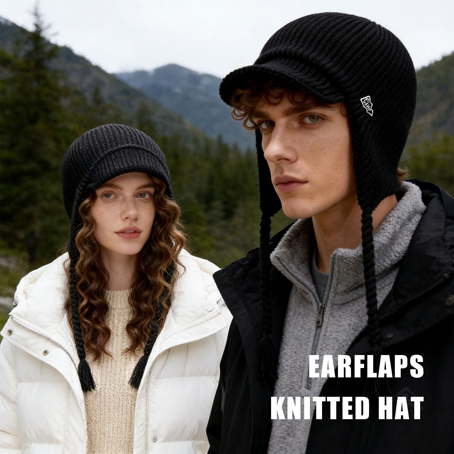 Cycling & Commute Knitted Tassel Ear Flap Hat