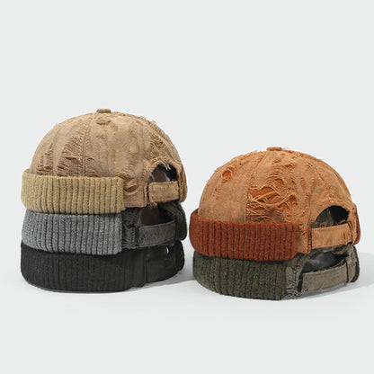 Wasteland Style Distressed Frayed Docker Cap