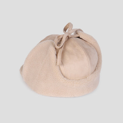 Suede Women's Ear Protection Windproof and Coldproof Hat