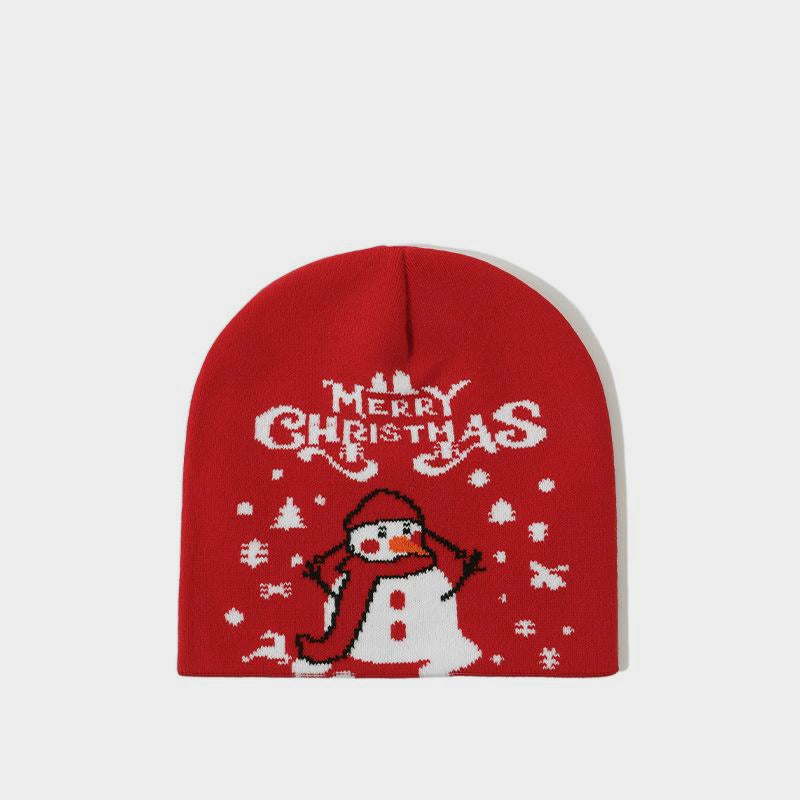 Christmas woolen knitted hat for warmth and cold protection