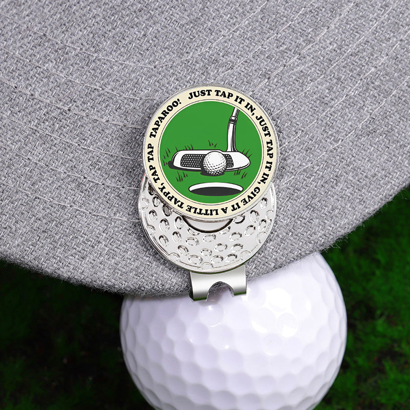 Golf Marker Metal Detachable Cartoon Ball Position Cap Clip