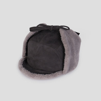 Suede Women's Ear Protection Windproof and Coldproof Hat