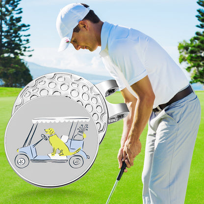 Cartoon Magnetic Metal Hat Clip with Detachable Ball Position Mark
