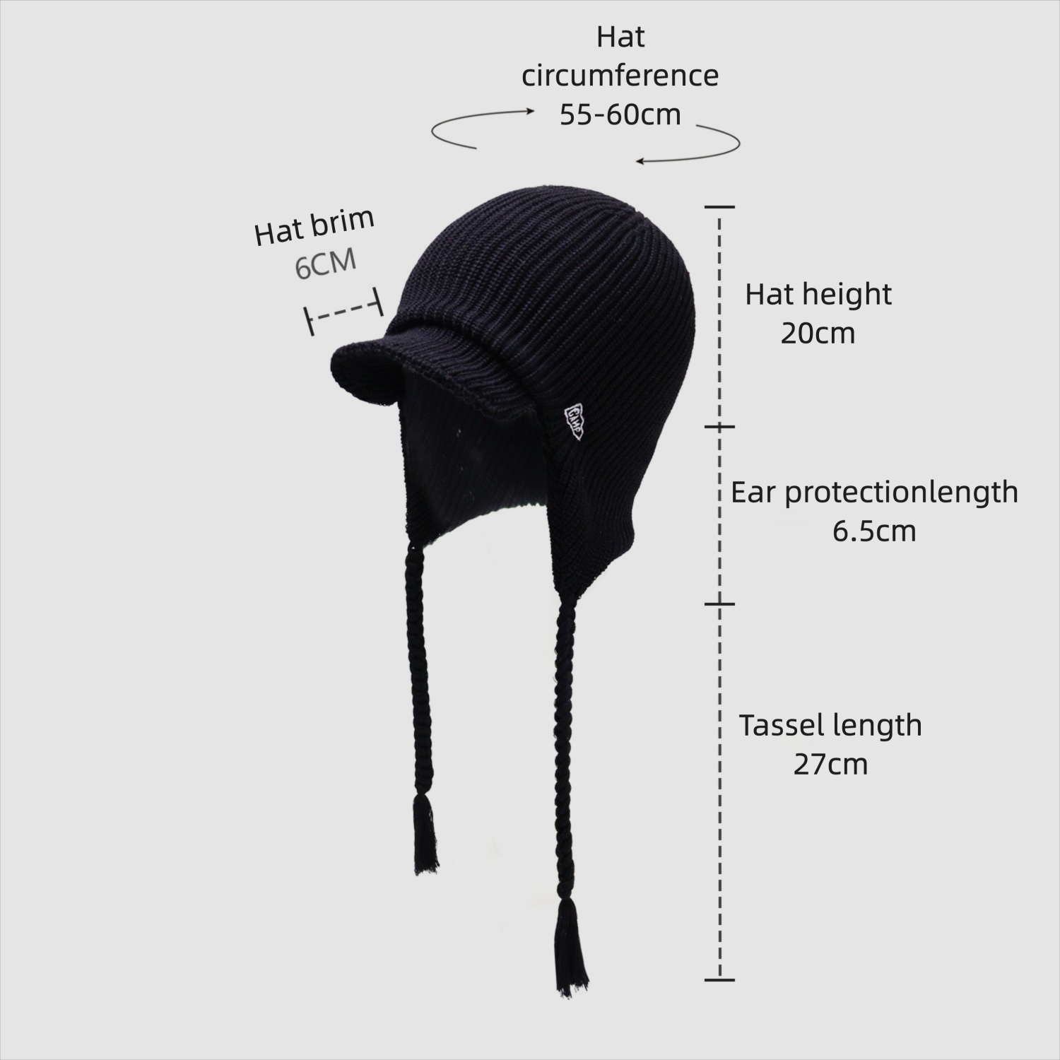 Cycling & Commute Knitted Tassel Ear Flap Hat