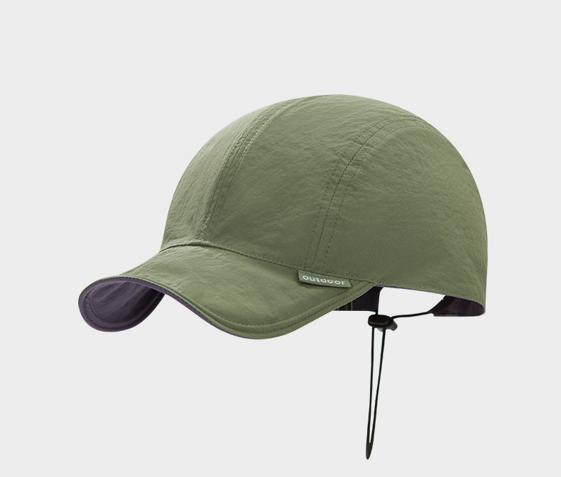 Cycling Double-Sided Hat Foldable Running Hat Lightweight Breathable Quick-Dry Baseball Cap