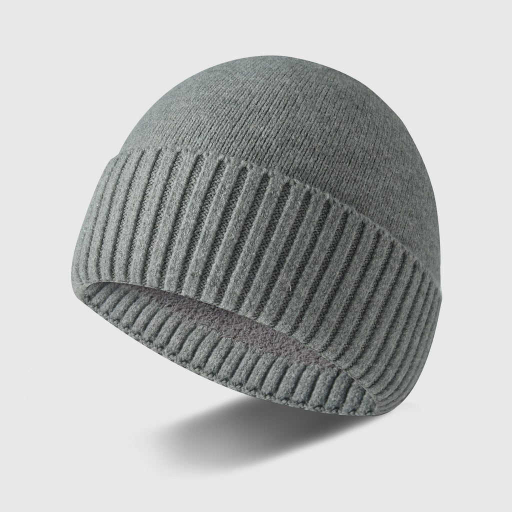 Anti-pilling Neutral Wind Stretchy Fleece-lined Beanie