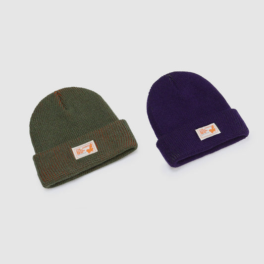 Color Block Knitted Cold-Proof Warm Beanie