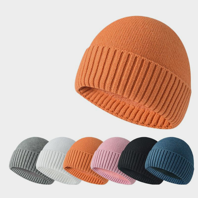 Anti-pilling Neutral Wind Stretchy Fleece-lined Beanie