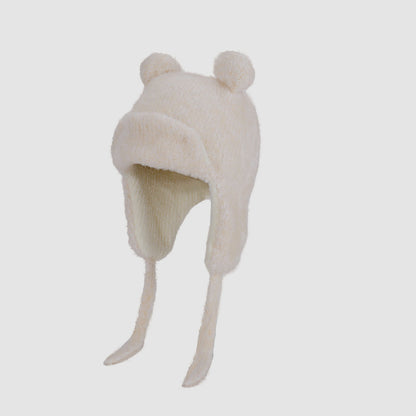 Children's Trapper Plush Bear Earflap Hood