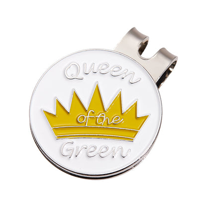 GOLF Metal Magnetic Cartoon Ball Position Marker Hat Clip