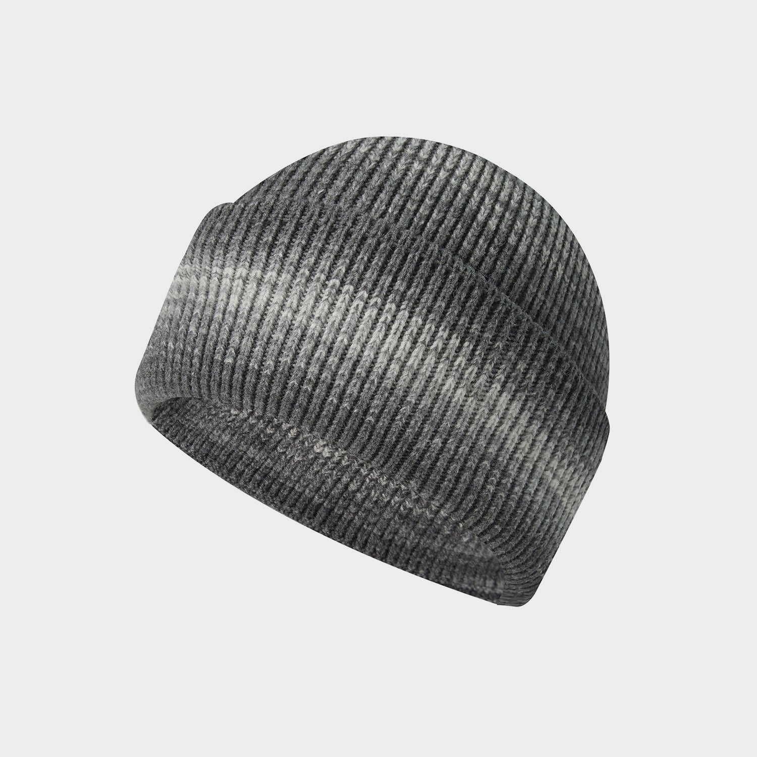 Rabbit Wool Core Spun Yarn Knitted Hat Double Folded Edge Wool Hat