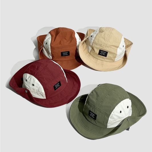 Outdoor Hiking Hat Camping Sun Protection Hat Quick-Dry Western Cowboy Fisherman Hat