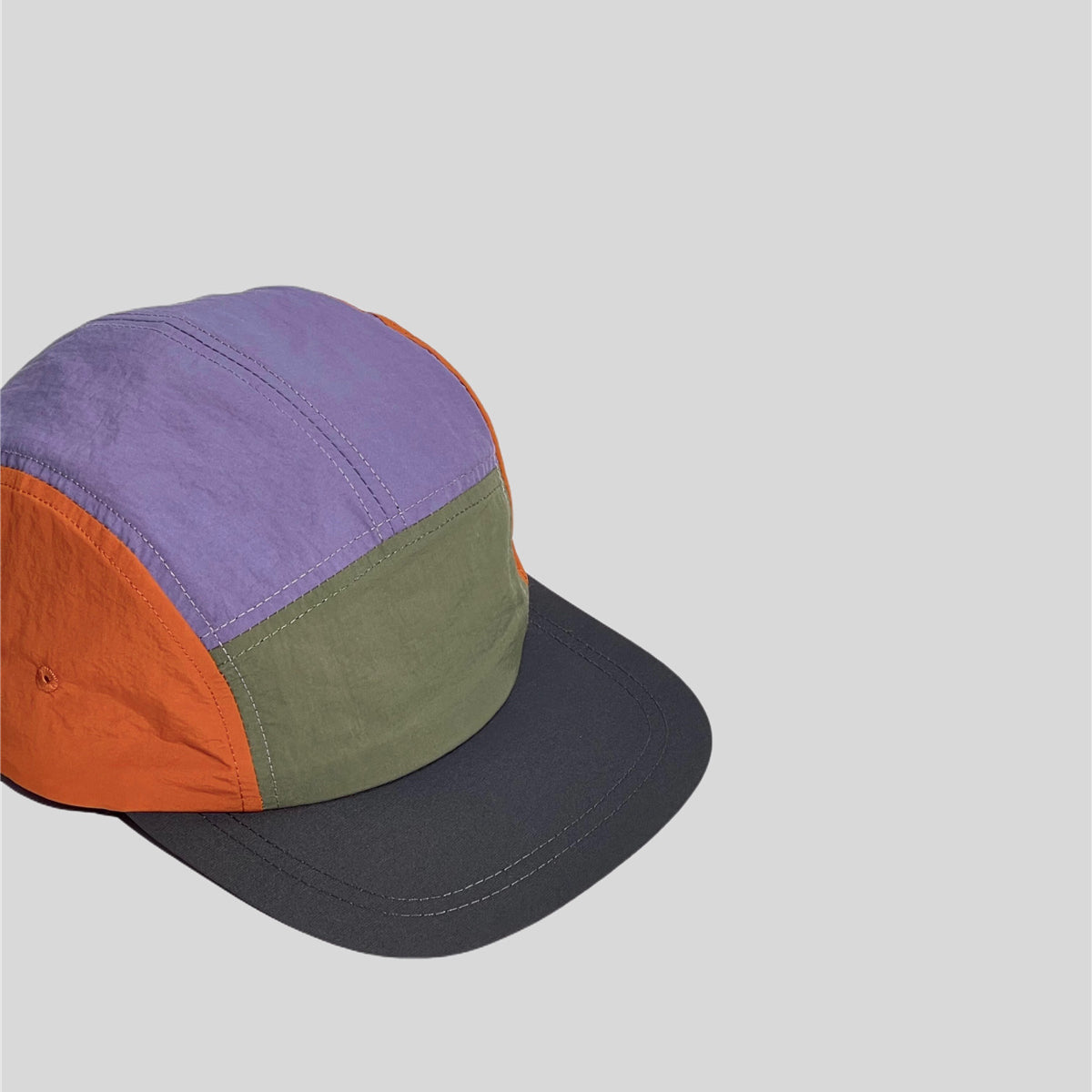 Casquette à 5 panneaux à séchage rapide Colorblock