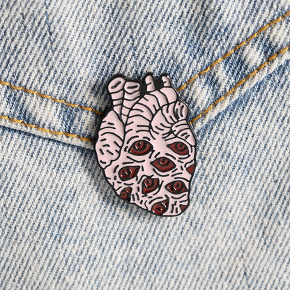 Exaggerated Heart Brooch