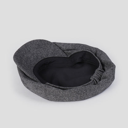 Thin Woolen 60% Wool High-End Flat Cap
