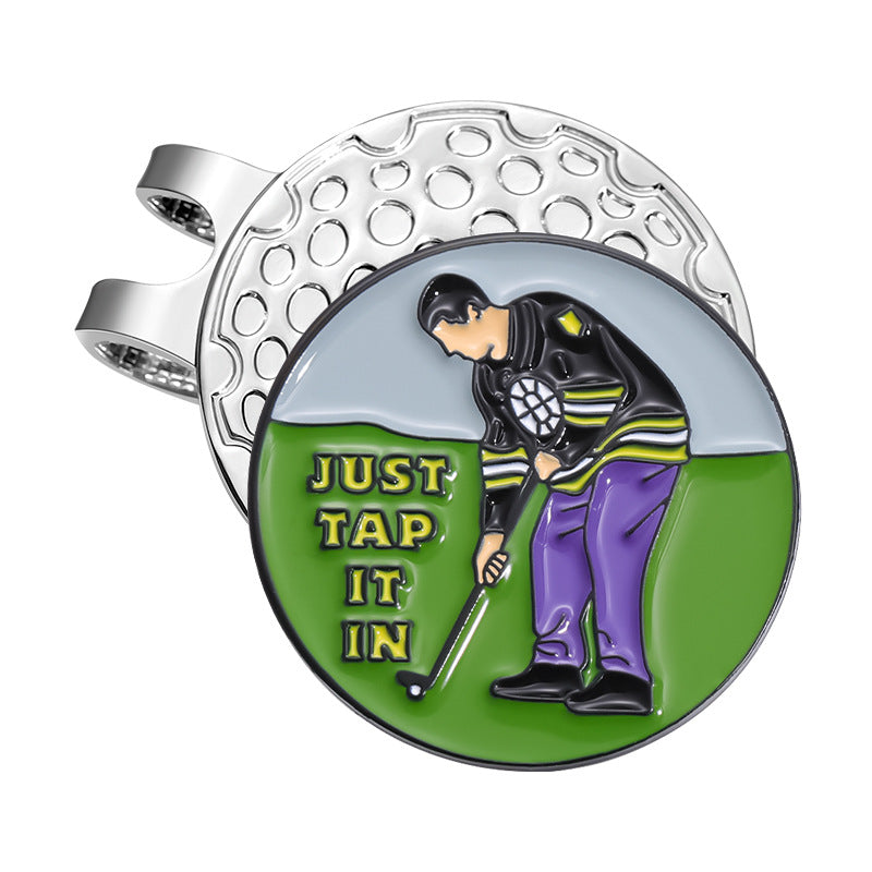 Mark Metal Magnetic Cartoon Ball Position Marker Personalized Golf Hat Clip