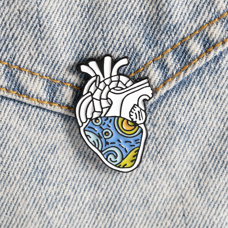Exaggerated Heart Brooch