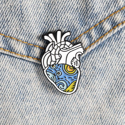 Exaggerated Heart Brooch