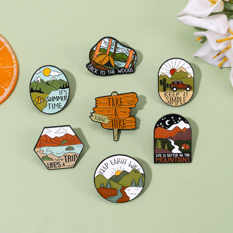 Irregular Badge Accessories Coat Hat Decoration
