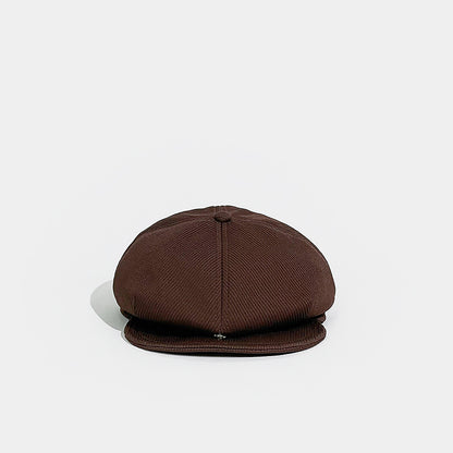 Corduroy Solid Color Flat Cap