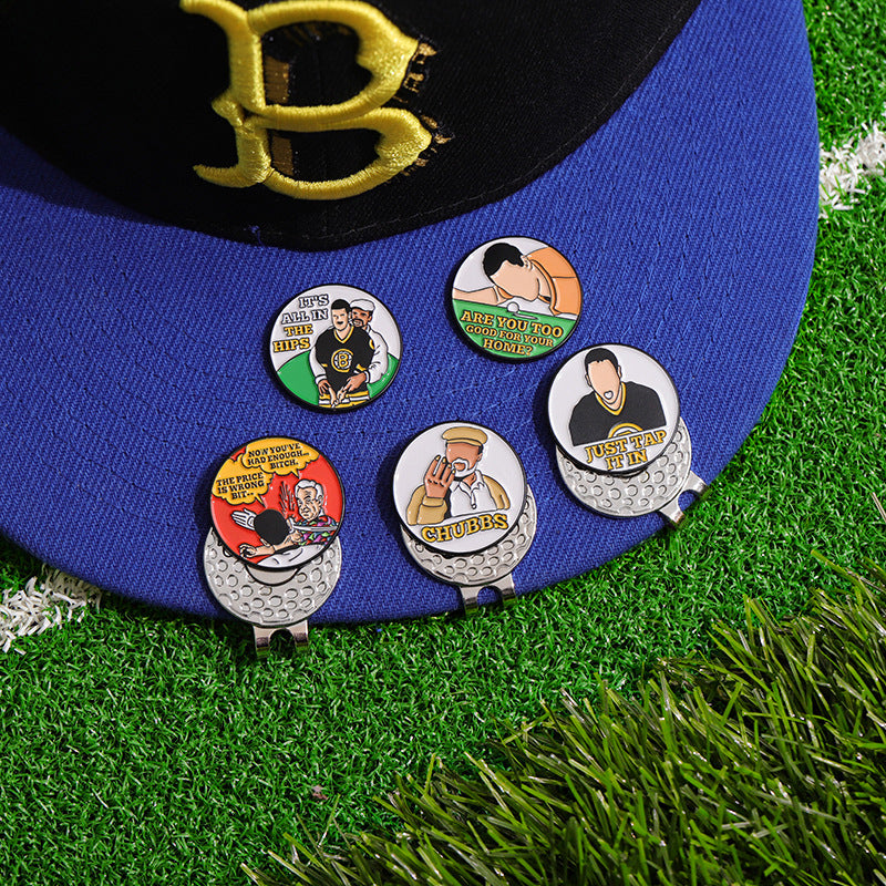 Golf Series Metal Magnetic Ball Marker Hat Clip