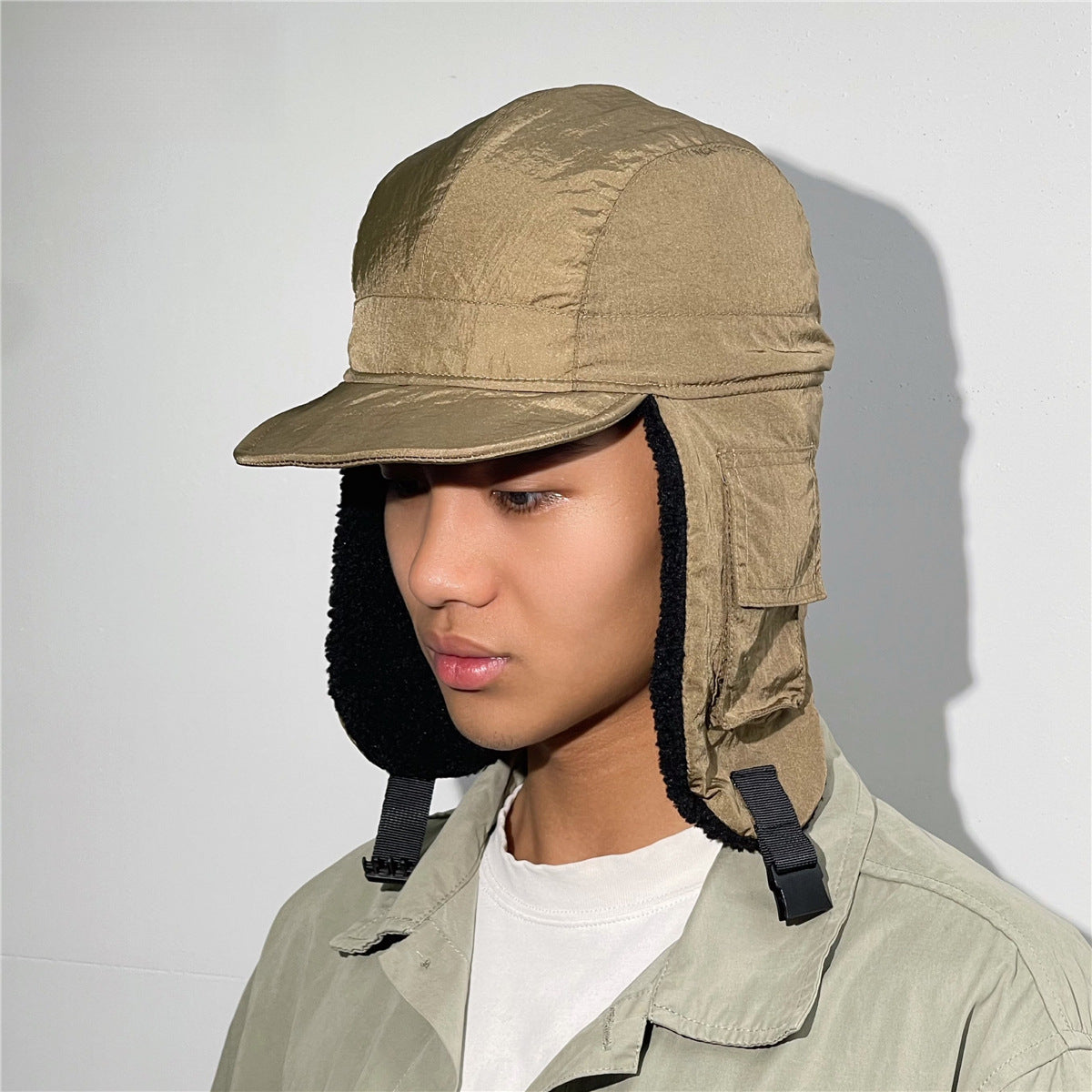 Winter Fleece Hat with Ear Protection – Windproof & Warm for Cycling